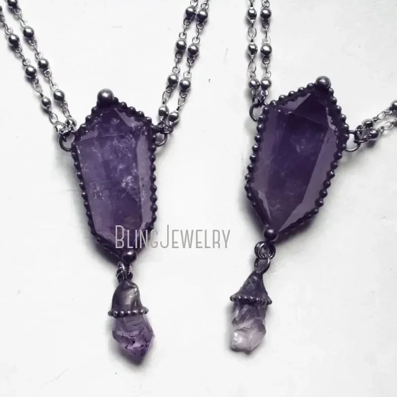 Women'S Emo Accessories - 10 шт. ожерелий из аметиста, талисманов,