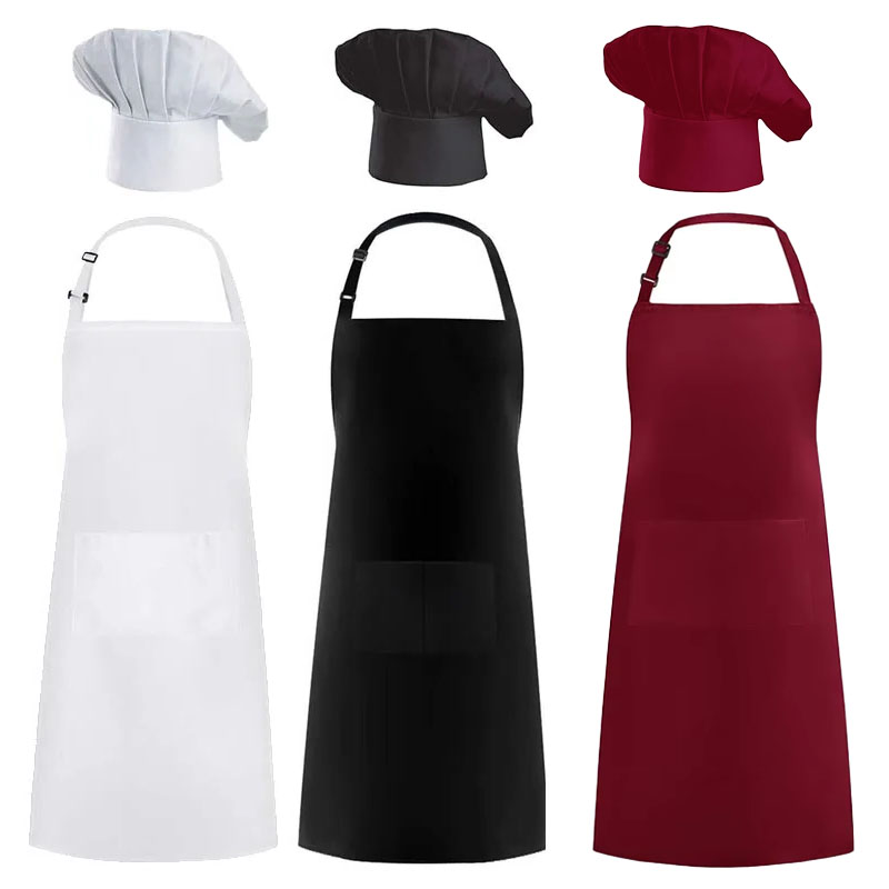 Women Kitchen Accessories - Фартук Шляпа шеф-повара Кухонный костюм для
