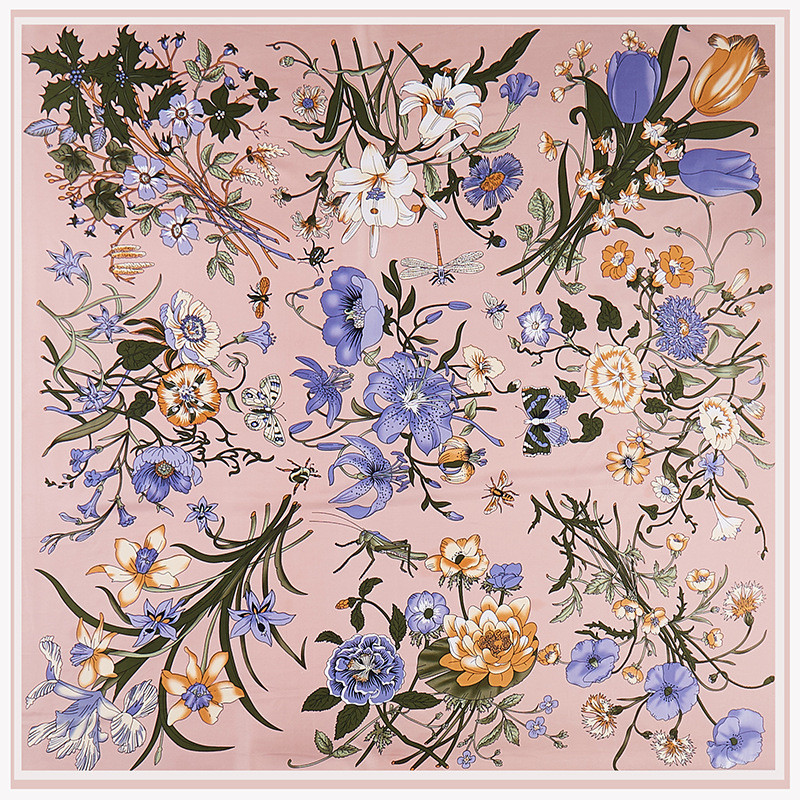 POBING саржевый шелковый шарф, – обзор и цена Silk Scarf Square