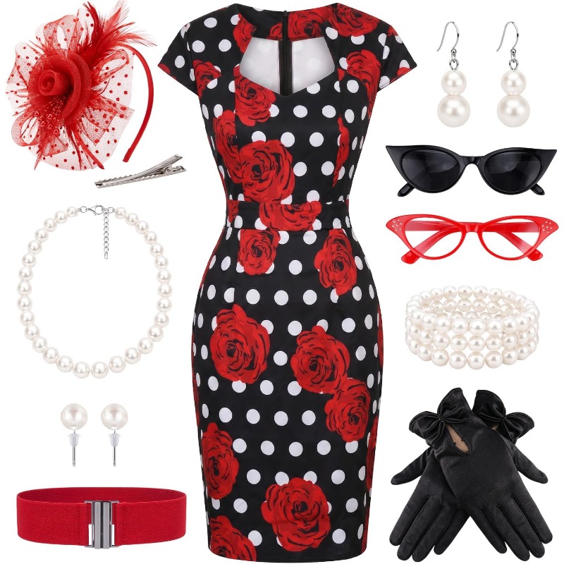 Набор из 10 штук: Женские ретр – обзор и цена Women'S Accessories In The 1950S
